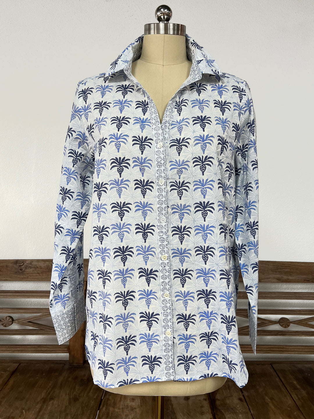 Artisan Shirt | Sunny Palms Print | Cotton