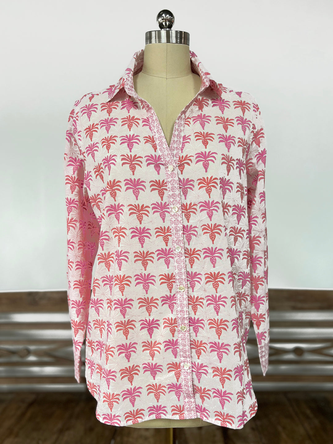 Artisan Shirt | Sunny Palms Print | Cotton