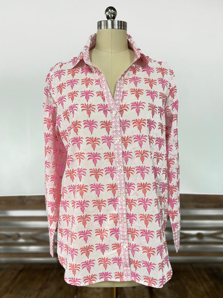 Artisan Shirt | Sunny Palms Print | Cotton