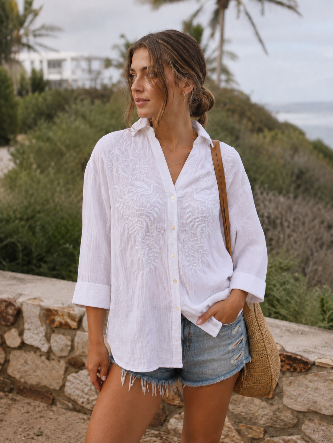 BB556 Verona Embroidered Shirt