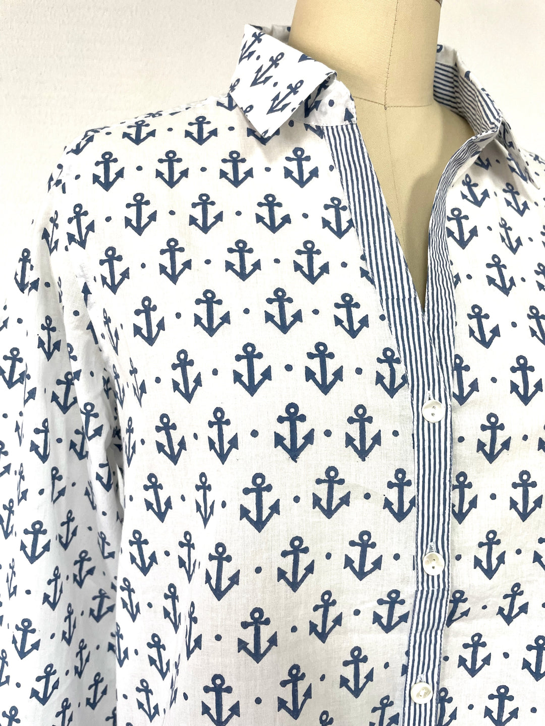 Artisan Shirt-Anchor Print