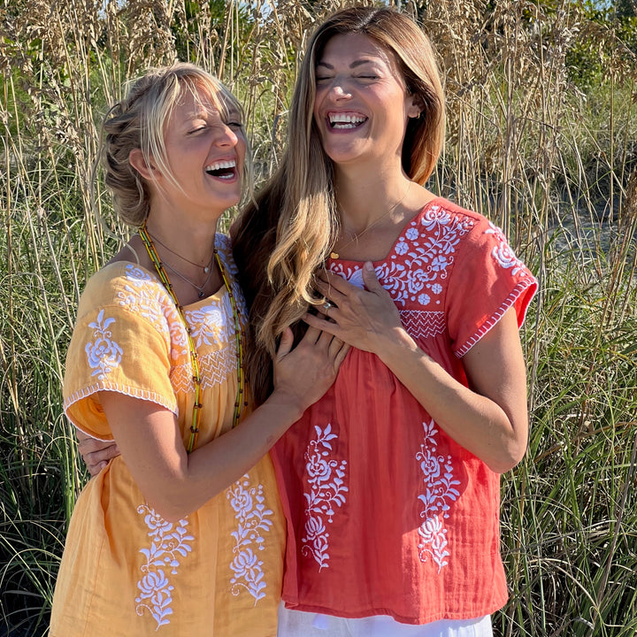 two woman in sigrid olsen tops 