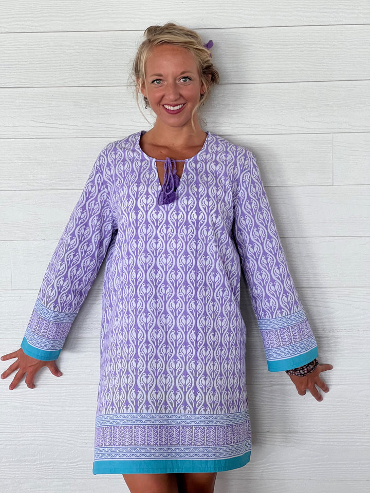 Lovebirds Tunic | Cotton Beach Coverup & Casual Tunic