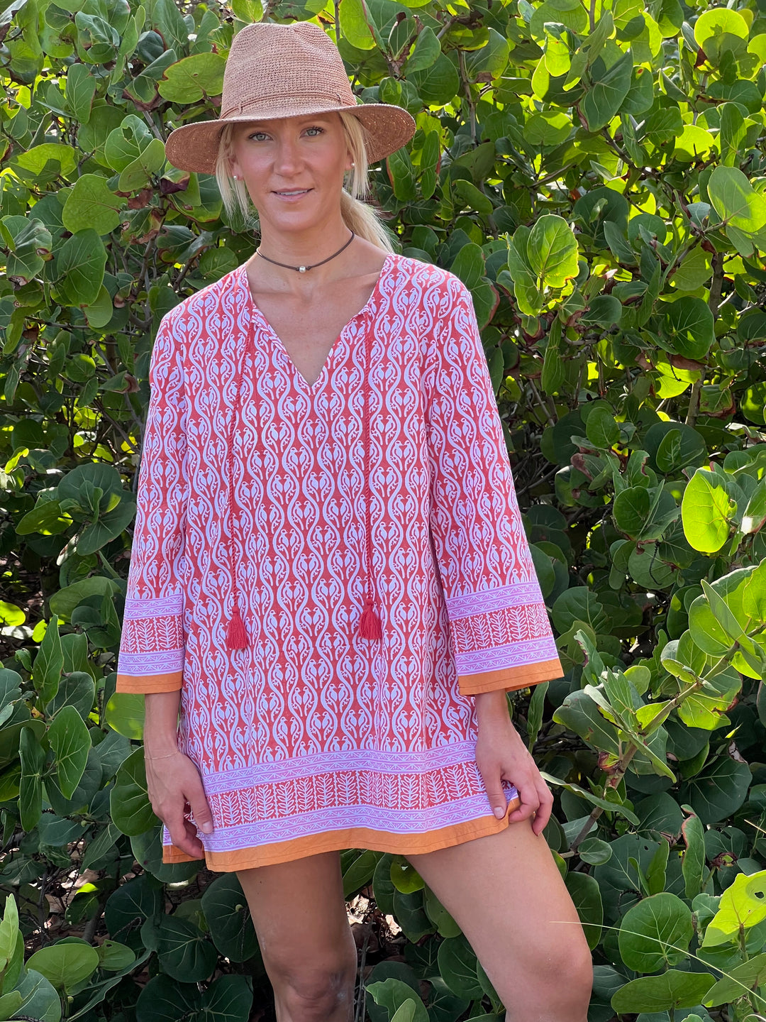 Lovebirds Tunic | Cotton Beach Coverup & Casual Tunic