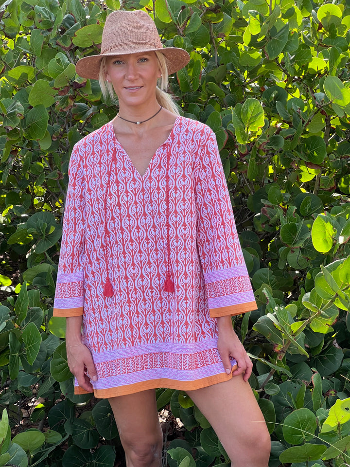 Lovebirds Tunic | Cotton Beach Coverup & Casual Tunic