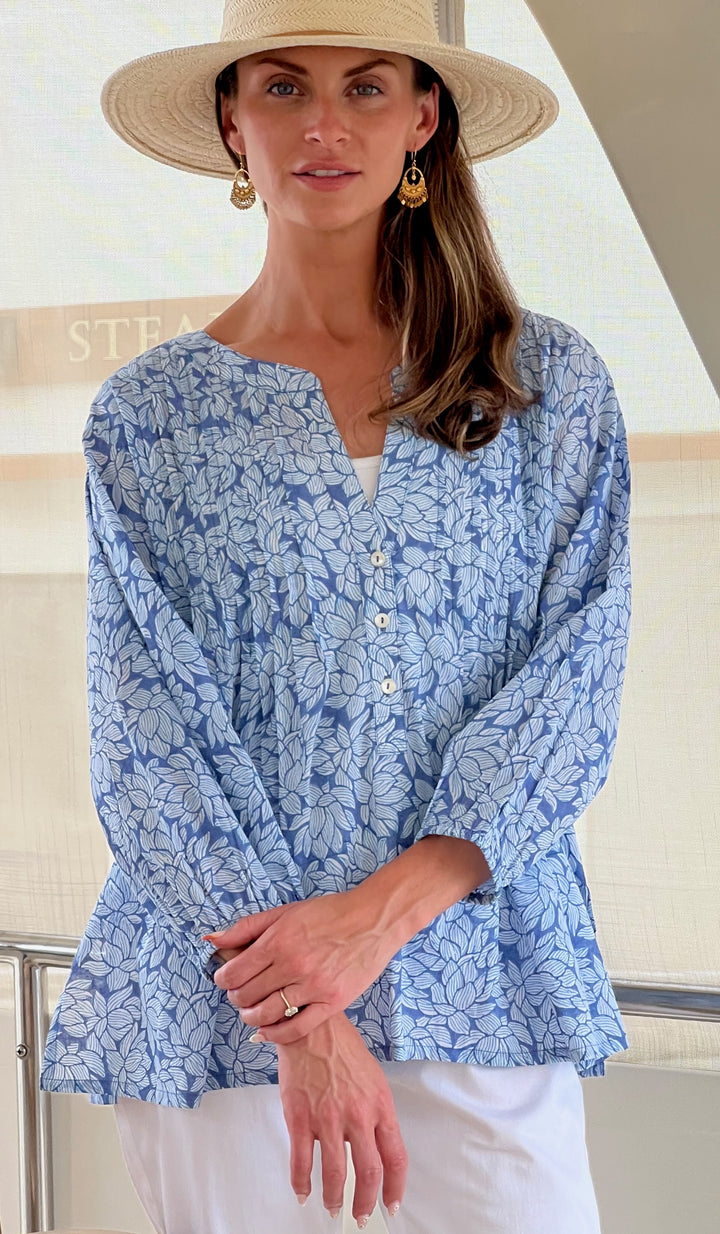 Lili Blouse | Kauai Flower Print