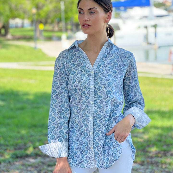 Artisan Shirt-Tropical Fish Print