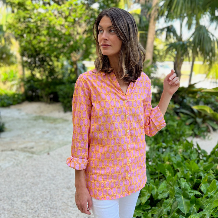 Artisan Shirt-Pineapple Print