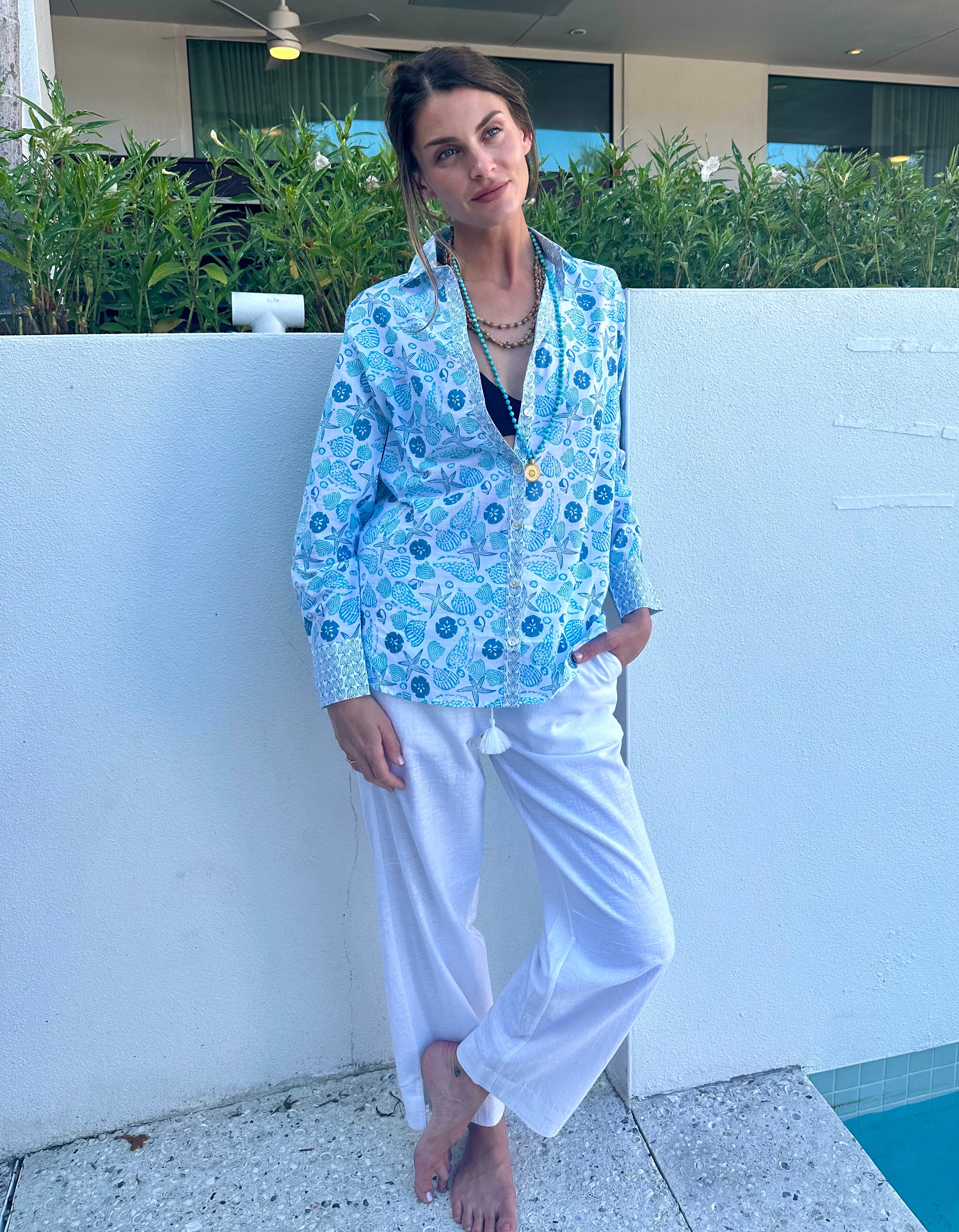 Artisan Shirt- Shell Beach Print – SIGRID OLSEN