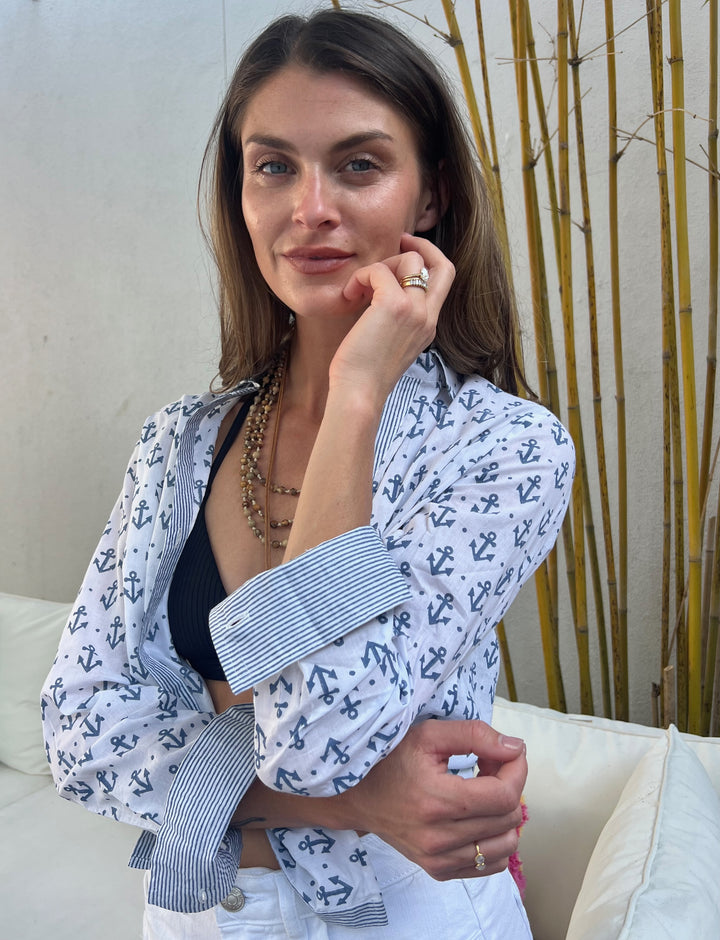 Artisan Shirt-Anchor Print