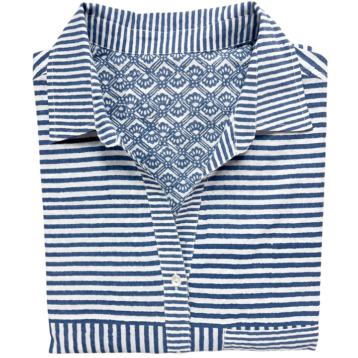close up of sigrid olsen original boyfriend stripe button up shirt.jpg