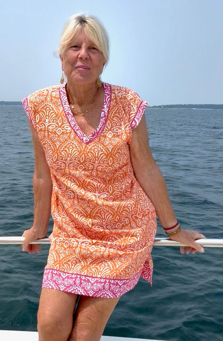 Tia Dress--Palazzo Print